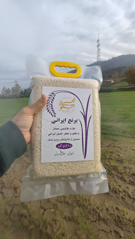برنج طارم هاشمی اعلا بسته بندی وکیوم 2.5 کیلویی